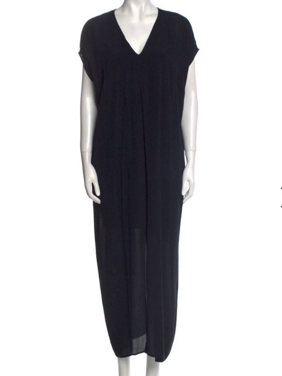 Helmut Lang Dresses & Skirts - Helmut Lang Black V‑Neck Relaxed Maxi Dress
